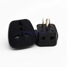 White/Black Universal 1to2 UK/AU/EU to US Plug Adapter Converter Euro Europe to USA Wall Power Outlet Sockets with safety door
