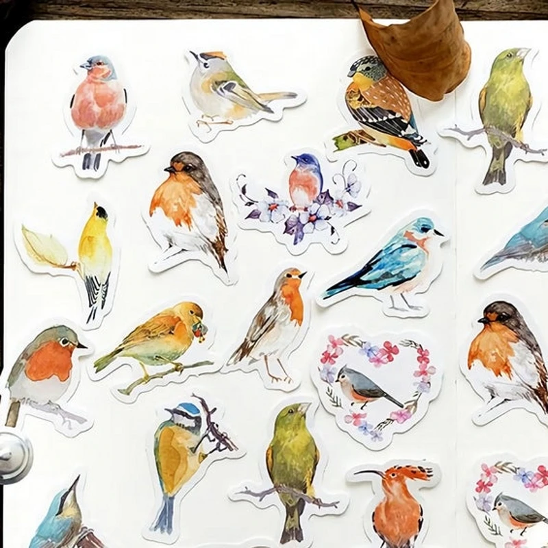 

45 Pieces of Birds Stickers - Planner, Journal, Craft, Scrapbooking,Decoration