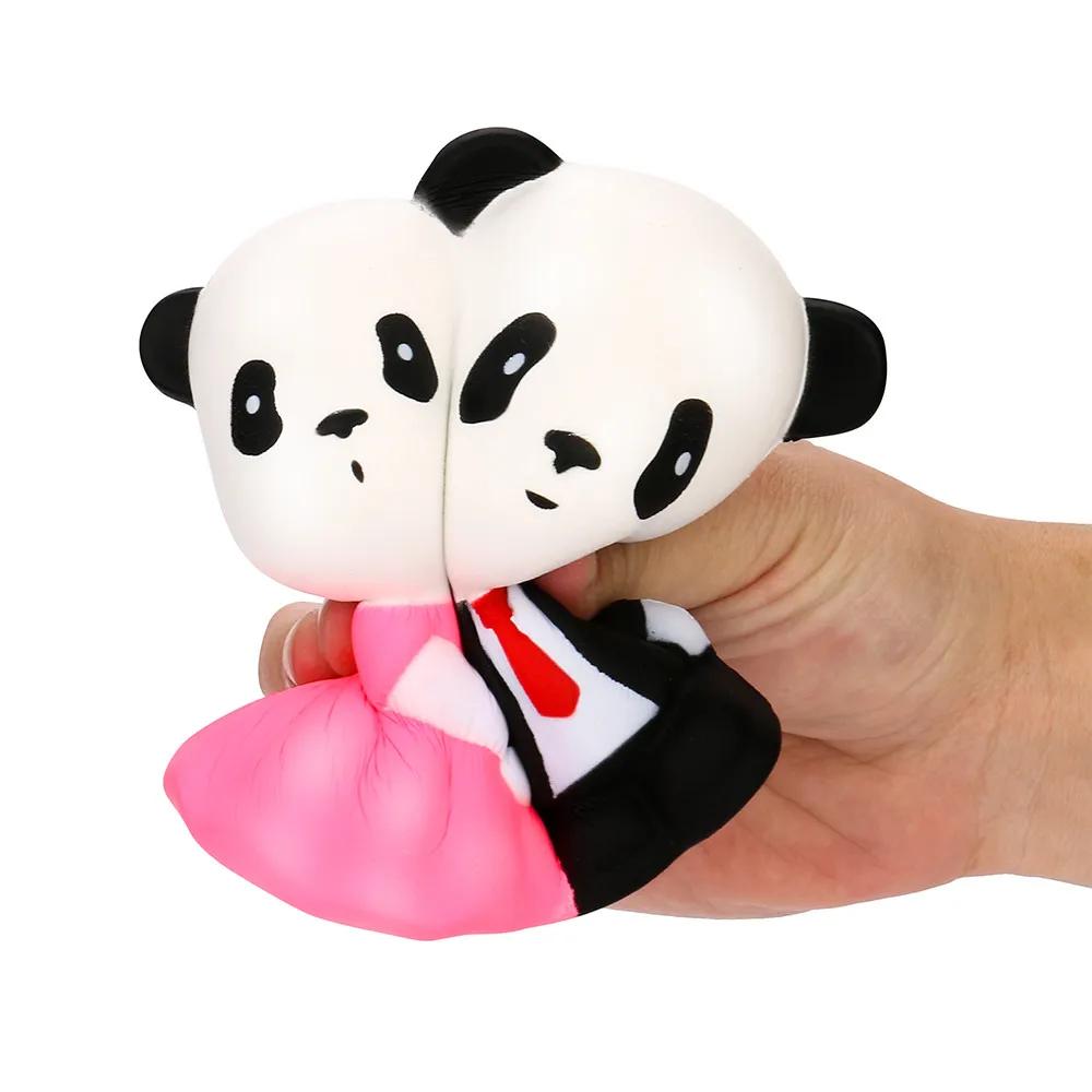 Лечебная игрушка Jumbo мягкими супер Свадьба панда супер медленный нарастающее при сжатии коллекция игрушка подарок Мягкая Новинка