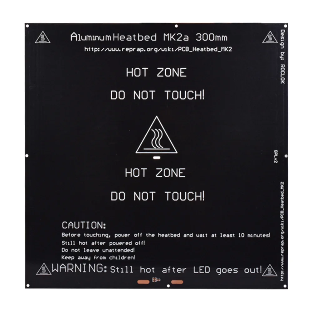 

MK2A MK3 328 * 328 mm Heatbed Hot Bed 3d Printer Aluminum Heatbed 12V 24V