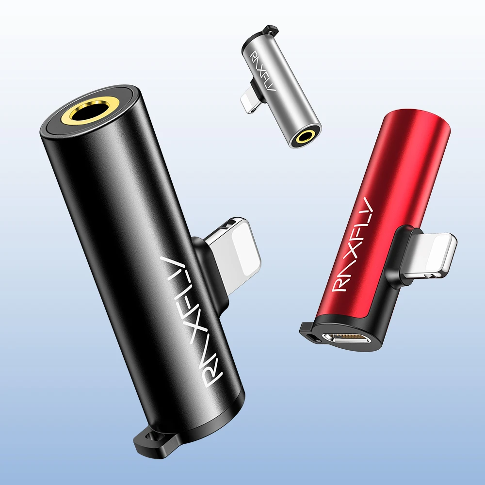 RAXFLY адаптер Mini USB до 3,5 мм разъем для наушников, Аудио адаптеры Быстрая зарядка для iPhone 7 8 Plus X XS Max XR зарядное устройство конвертер