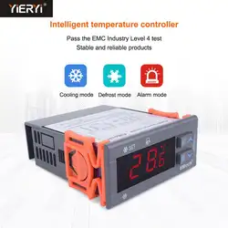 Yieryi STC-9100 цифровой Температура холодильного контроллера frost сигнализация двойной датчик морозильная камера