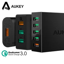 AUKEY Charge Rapide 3.0 Rapide USB Chargeur pour Samsung Galaxy S8 Xiaomi redmi 4x iPhone Universel Téléphone Chargeur carregador turbo