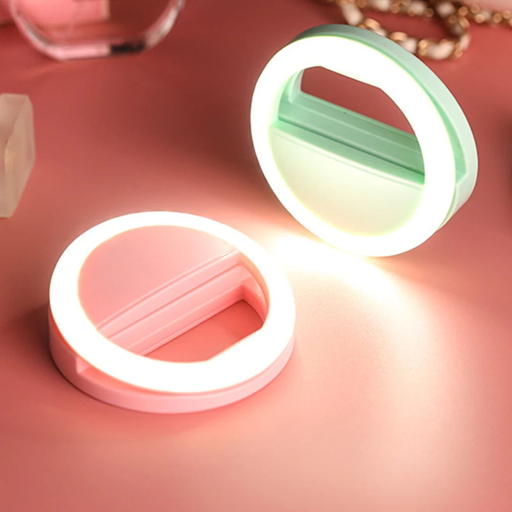 Fashion USB Charge Selfie Ring Lights Clip on Cellphone