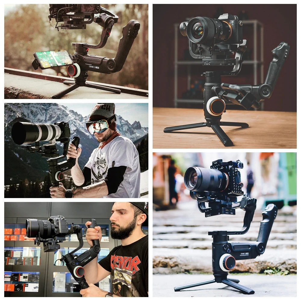 ZHIYUN официальный Crane 3 LAB 3-осевой ручной карданный беспроводной 1080P FHD стабилизатор для камеры передачи изображения для DSLR VS Crane 2