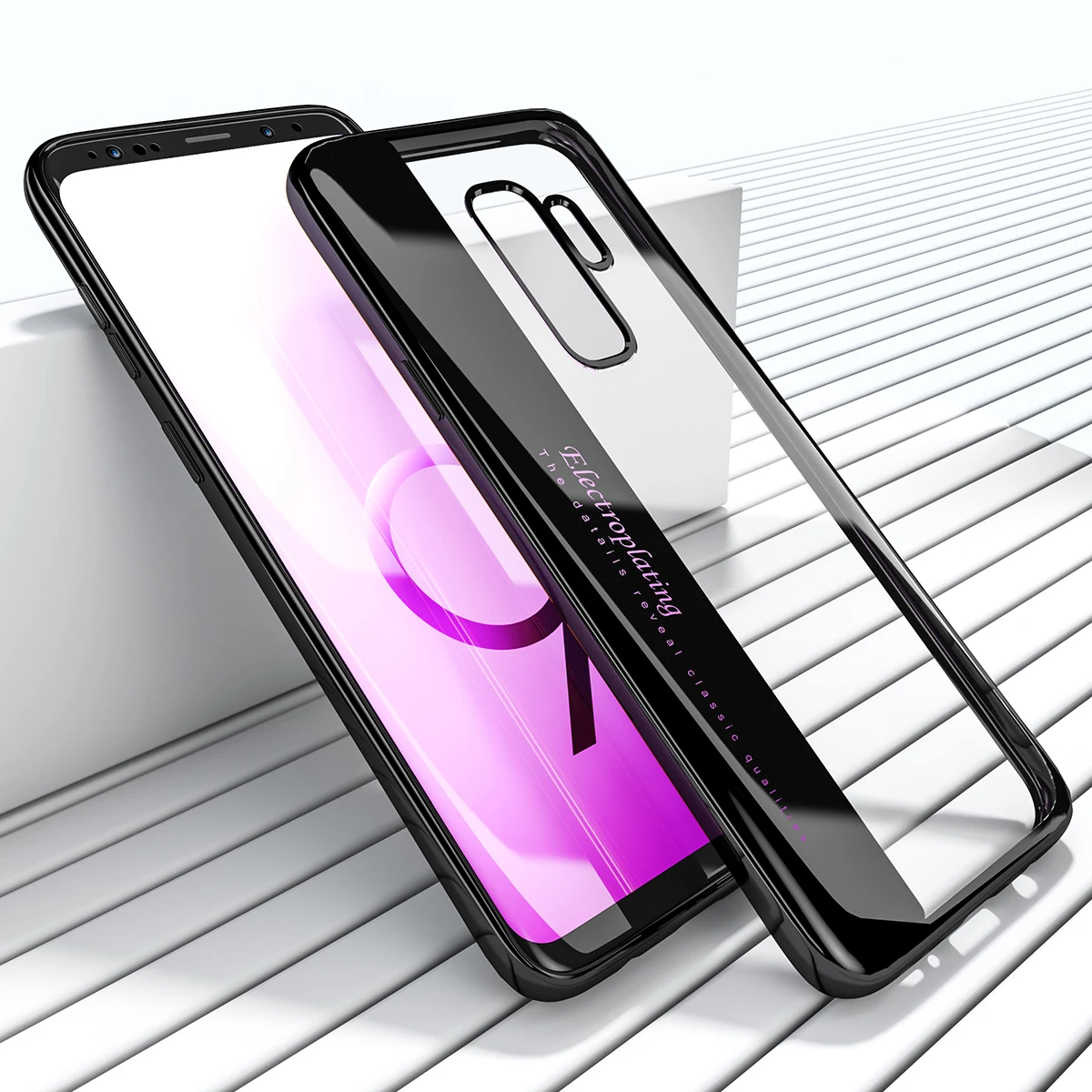 Роскошный мягкий чехол с покрытием для iPhone X 10 7 8 6 6s Plus TPU гальваническим samsung Galaxy S9