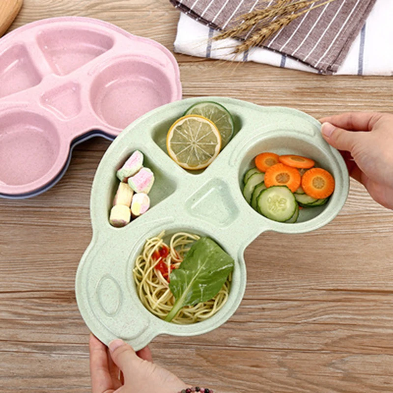 

1PCS/SET Cute Cartoon Car Shape Plate Household Partition Plate CA