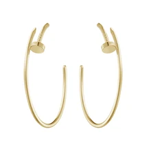 Модные персонализированные Серьги Brincos из титановой стали, золотые, серебряные, розовые, золотые серьги-гвоздики для ногтей, Женские Ювелирные изделия для пирсинга, Oorbellen Orecchini