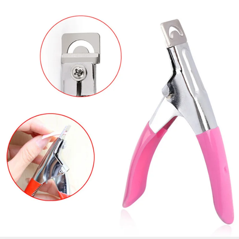 

Nail Art Clipper Cutter UV Gel False Nail Tips Edge Cutters Stainless Steel U One Word Clippers Manicure Tool Hot Sale