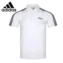 Новое поступление Adidas D2M 3S Polo Для мужчин поло из чистого полиэстера с коротким рукавом спортивный костюм