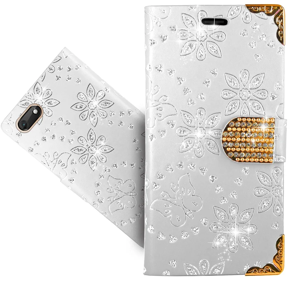 Bling чехол для Wiko Гарри 2 Кошелек Алмаз кожаный подставка Coque/чехол 2|Чехлы-портмоне|