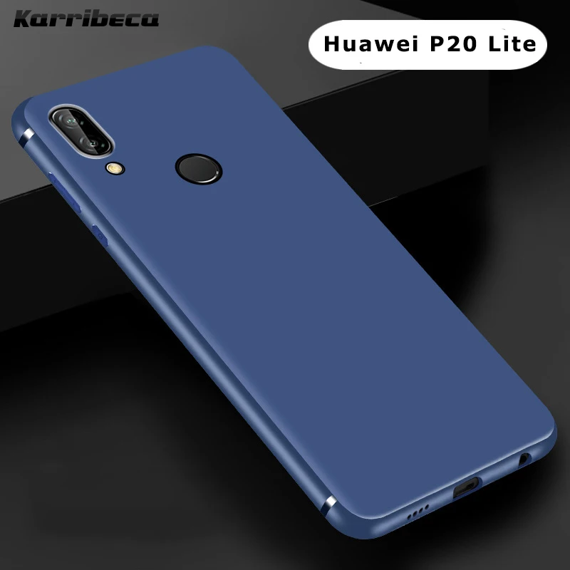 штейн матовый ультра тонкий Тонкий силиконовый чехол для Huawei P20 Lite чехлы мягкий