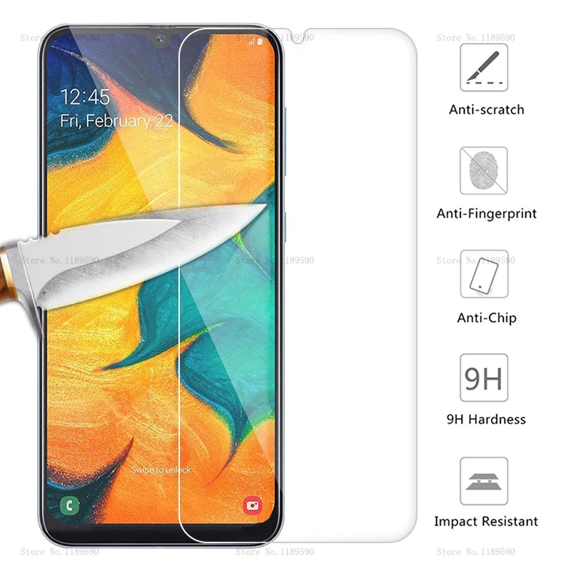 Закаленное Стекло для samsung Galaxy A30 A50 Экран защитная пленка 9H Защитная телефона на 30