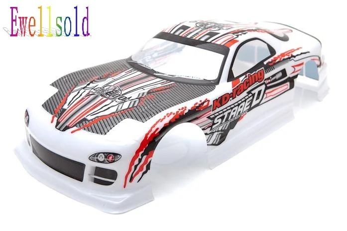 

Ewellsold 1:10 RC Car Radio Control Car 1/10 RX-7 Body Shell s031w 200mm
