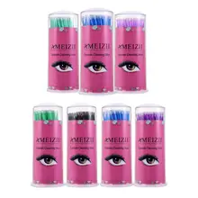 Горячая распродажа 100 шт щетка для ресниц тампон наращивание ресниц инструменты для макияжа глаз Чистящая палочка ватный тампон одноразовый Удаление ресниц