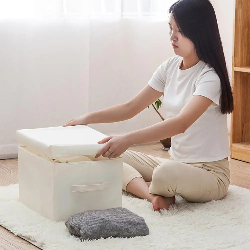 Wardrobe Storage Box Clothing Sundries Organizer Classification Finishing Box Foldable Moisture-proof Dust Box