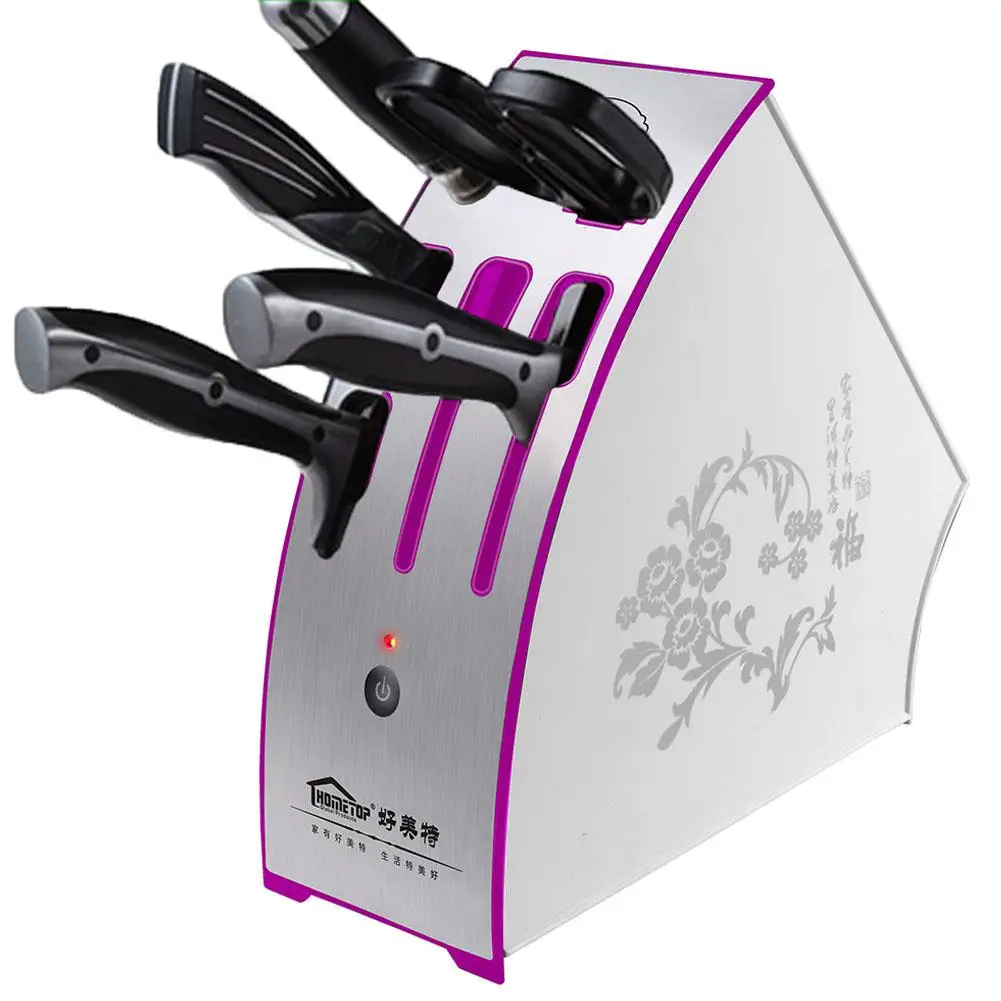 

Adoolla USB Multifunctional Stainless Steel Electric UV + Ozone Disinfection Knife Rack Kitchen Supplies-25
