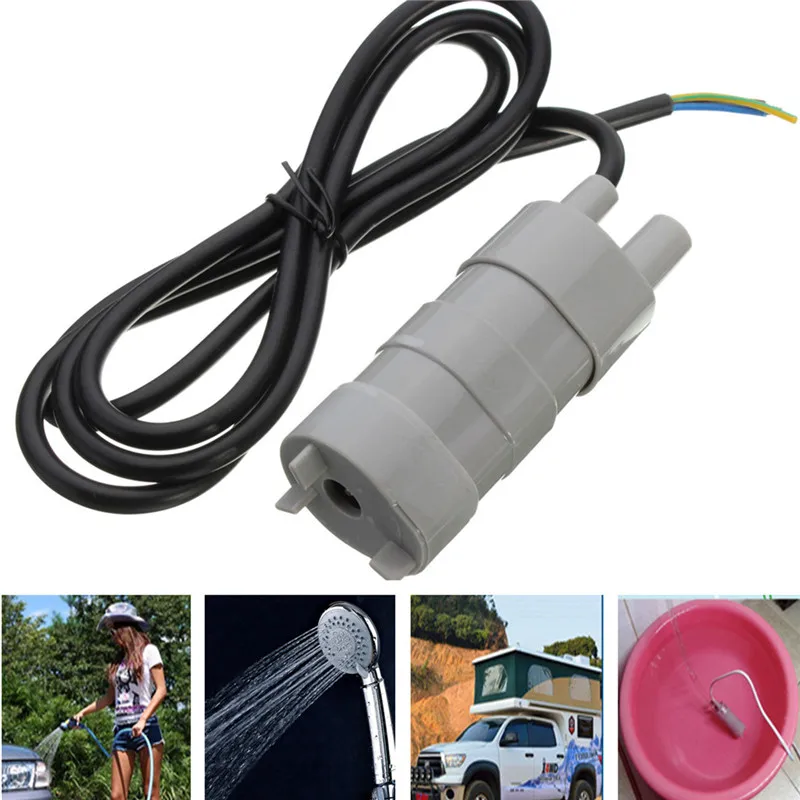 DC 12V 5M Pumping Head Mini Submersible Motor Brush Water Pump for
