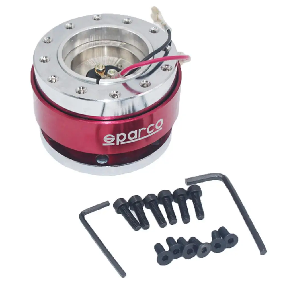 

Universal Steering Wheel Ball Quick Release Hub Adapter 6-Holes Auto Snap Off Boss Kit Car Accessories