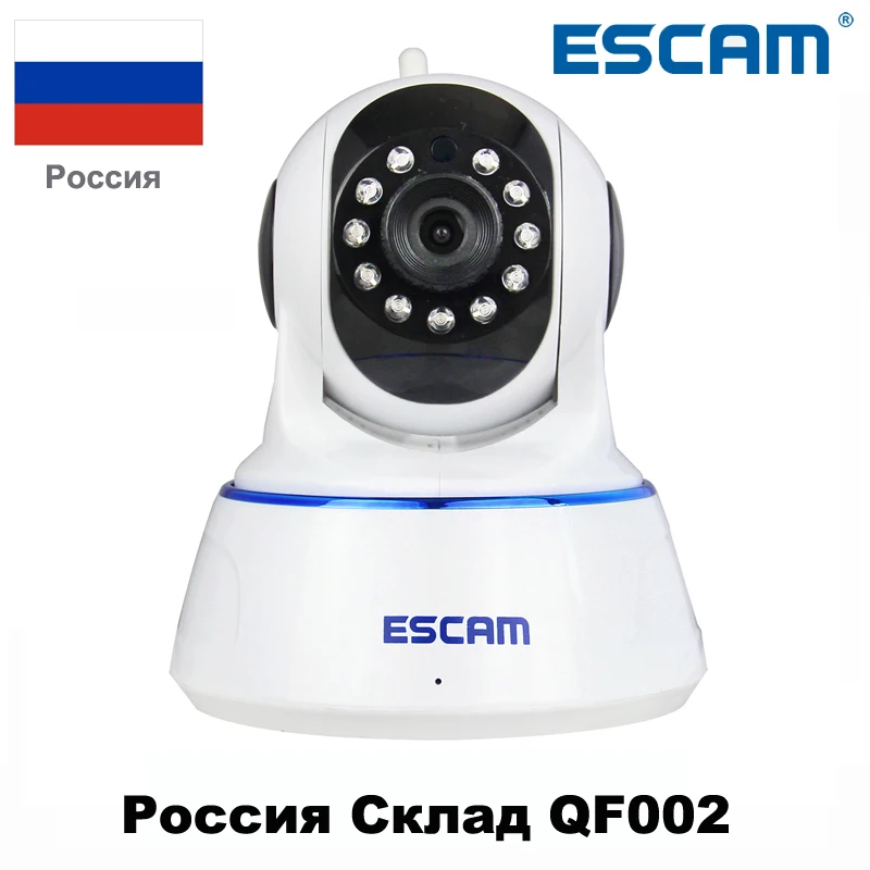 Escam qf002 Крытый сети WI-FI IP Камера инфракрасный 720 P Поддержка P2P ИК-смартфон