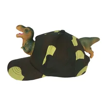 Рождественская Новогодняя шапка с хлопковым козырьком, 3D дизайн динозавра, мультяшная Маскировочная шапка, уличная походная Женская необычная модная Рыболовная Шапка