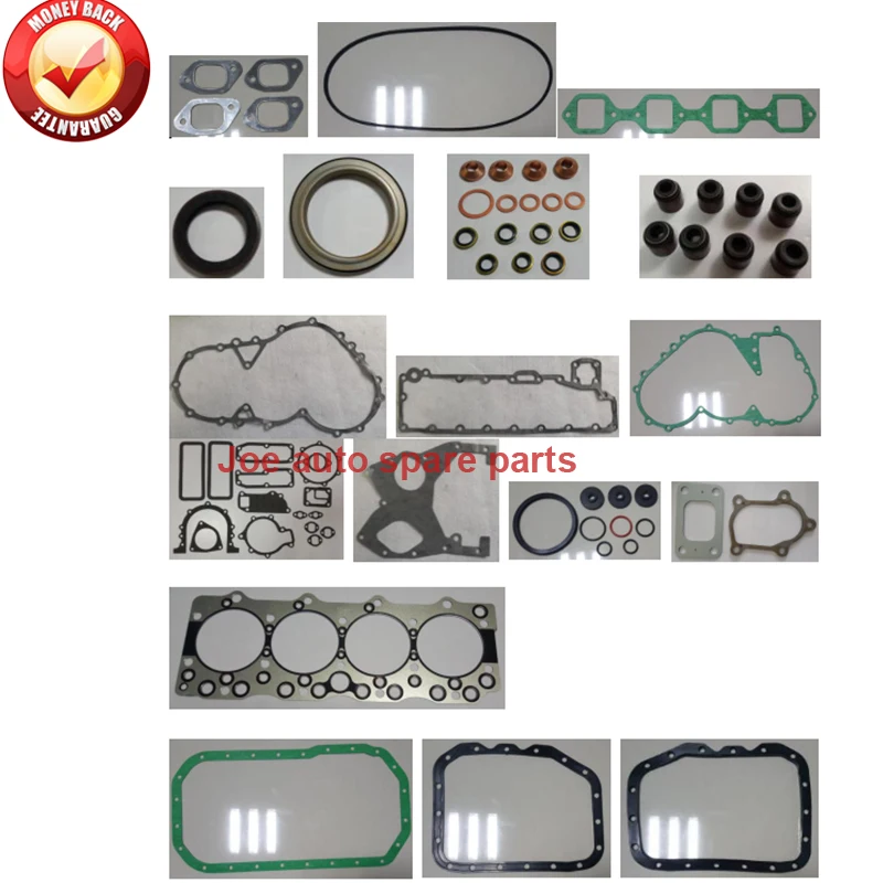 

4BG1T Engine Full gasket set kit for Kobelco EXCAVATOR SK120 SK120-1 For ISUZU for JCB Industrial 4BG1T Engine Diesel