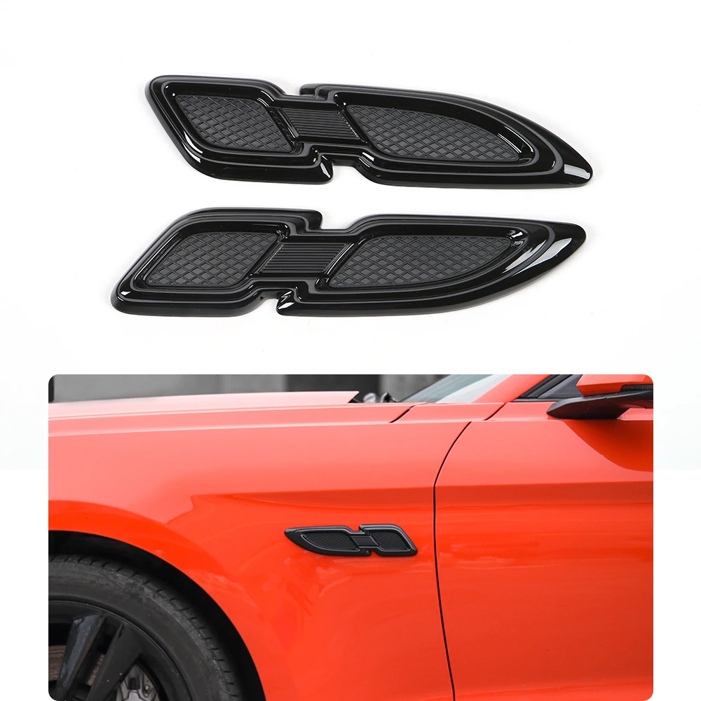  SHINEKA Newest ABS Side Body Hood Grille Fender Air Flow Intake Vent Trim Sticker For Chevrolet Cam