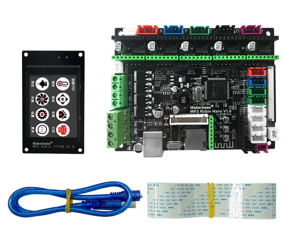 Материнская плата для 3D-принтера Robin Nano STM32 интегрированная панель управления с сенсорным экраном аксессуары для 3D-принтера