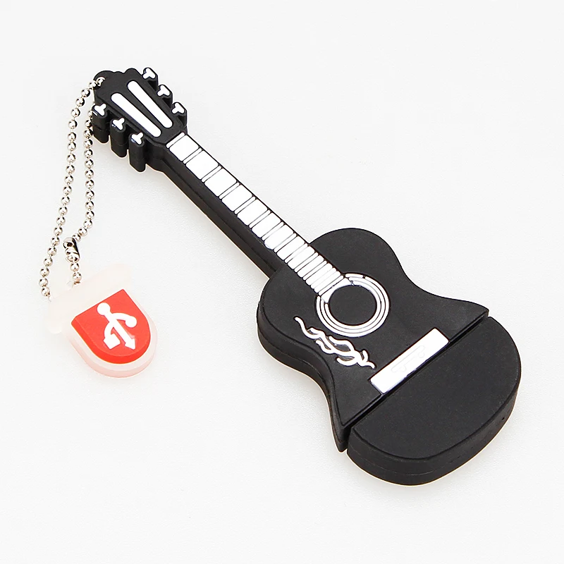 music Pendrive 128gb Pen Drive 64gb creative Cartoon Guitar Violin usb Flash drive Gift USB 2.0 usb memory stick Free Shipping