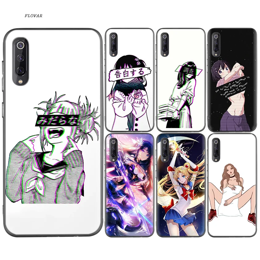 

LEWD Sad Japanese Anime Case For Xiaomi 9 8 A2 lite A1 Play Xiomi Redmi Note 7 6 5 Pro 4X 4 5Plus Soft TPU Printed Cover
