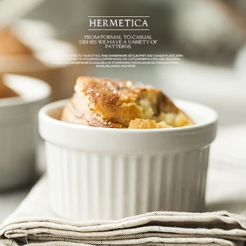 

Simple life Ceramic high temperature resistant cake tools roast bowl jello pudding cupcake bowl mousse cup