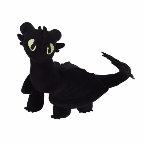 60cm Giant How To Train Your Dragon 3 Plush Toy Toothless Light Fury/Night Fury Stuffed Plush Doll Gift for Kids Birthday - Цвет: 35CM