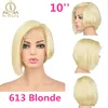 13x6 Lace Front Human Hair Short Bob Wigs Pixie Cut Ombre Color 1B 27 613 Blonde Black Straight For Women Brazilian Remy Hair ► Photo 3/6
