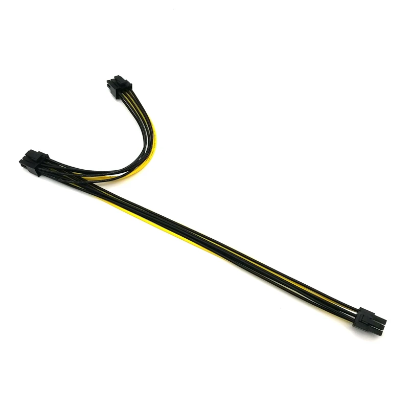 

Прямая поставка, кабель питания PCI-E с 6 контактами на 2 контакта PCIe 8 контактов (6 + 2 контакта) 1007 18awg для ETH