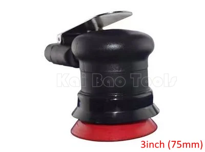 

High Speed 3inch 75mm Air Random Orbital Sander Pneumatic Air Dual Action Palm Sander with NON-VACUUM 12000rpm