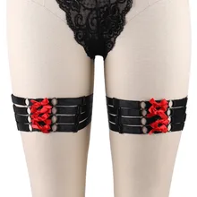 Мода харадзюку ручной работы панк рок готический БДСМ Связывание металлические аксессуары маленький красный цветок клуб бар звезды