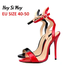 Summer Women shoes high thin heels pump sexy wedding large size Eu 40-50 gladiator shoes zapatos de mujer chaussure femme talon Summer Women shoes high thin heels pump sexy wedding large size Eu 40-50 gladiator shoes zapatos de mujer chaussure femme talon