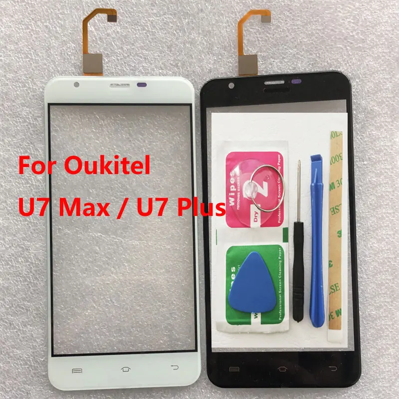 

ZUCZUG Sensitive 5.5''Touch Sensitive Screen For Oukitel U7 Plus / U7 Max Front Touch Digitizer Panel Sensor+Repair Tools