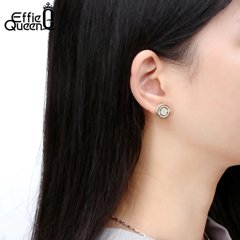 Женские серьги гвоздики золотистого и серебристого цветов|brand stud earrings|stud earringsround