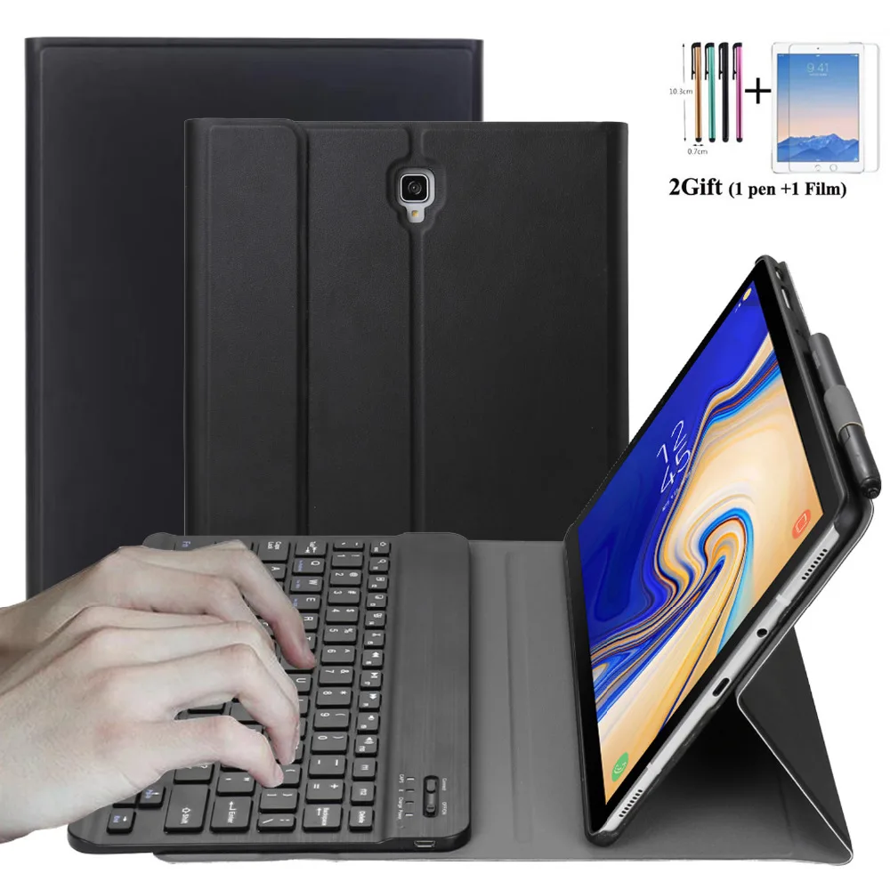 Чехол для Samsung Galaxy Tab A 10 5 &quot2018 T590 T595 T597 Съемная Bluetooth клавиатура Кожаная подставка