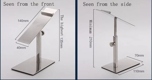 Для мужчин/Женская обувь дисплея стойки высокого качества нержавеющая сталь обувная полка регулируемый металлический держатель для обуви стойки