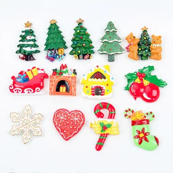 

1 PCS Big Slime Charms Merry Christmas Resin Slime Filler For Kids Lizun Plasticine DIY Slime Accessories Supplies Decoration
