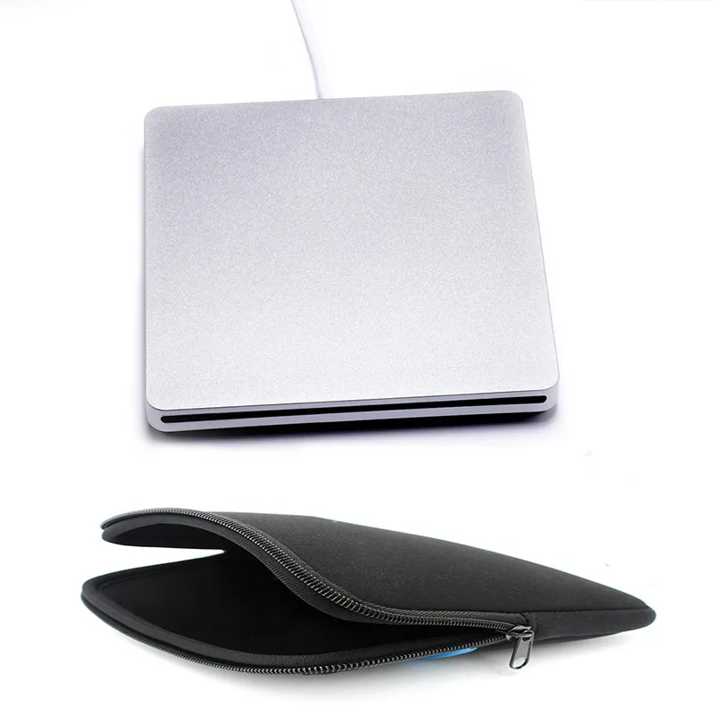 YiYaYo внешний DVD-RW CD RW ГОРЕЛКА USB 3,0 слот-в CD/DVD-ROM привод супер тонкий серебристый для MacBook Air, Macbook Pro+ сумка для привода