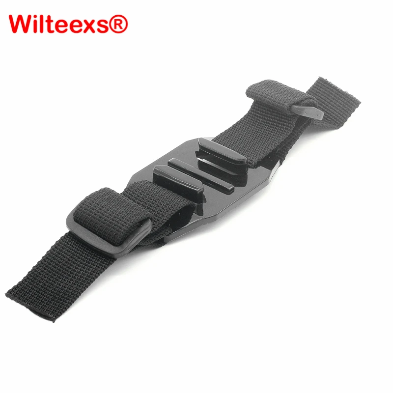 Beste WILTEEXS Verstelbare Hoofd Adapter Riem Riem Houder Helm Mount Vented Strap Voor Hero 5 4 3 + xiaomi yi 4 K Camera accessoire