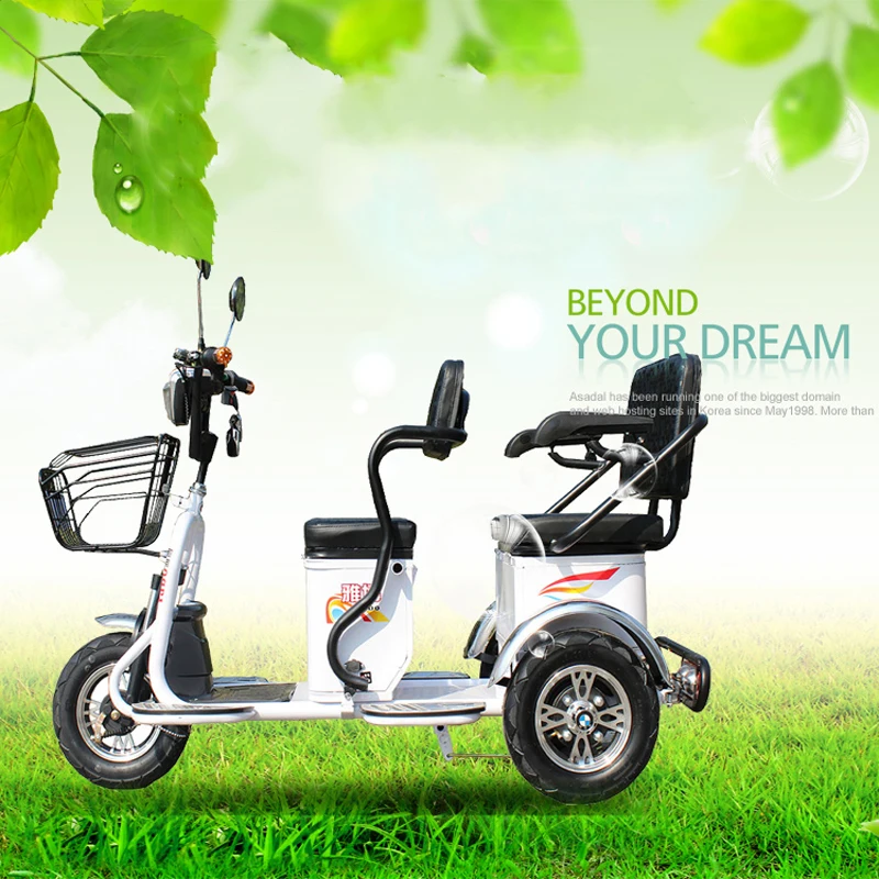 

Electric motorcycles Citycoco Electric Scooter Wide Tire Lithium Two Seat Three Round Wheel The Old Elderly Disabled Scooter
