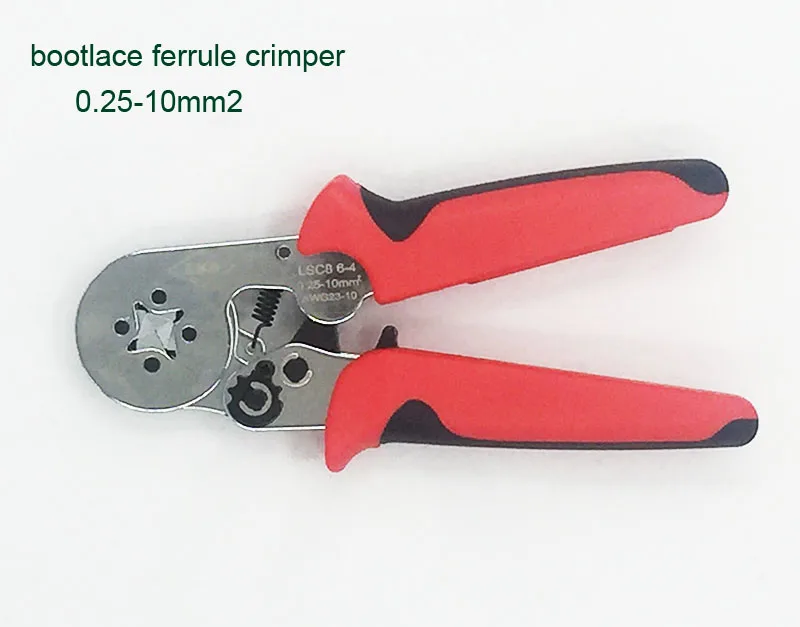 bootlace ferrule crimper for 0.25-10mm2 wire end sleeves/ferrules LSC8-6-4 self-adjustable cord end sleeves crimping tools
