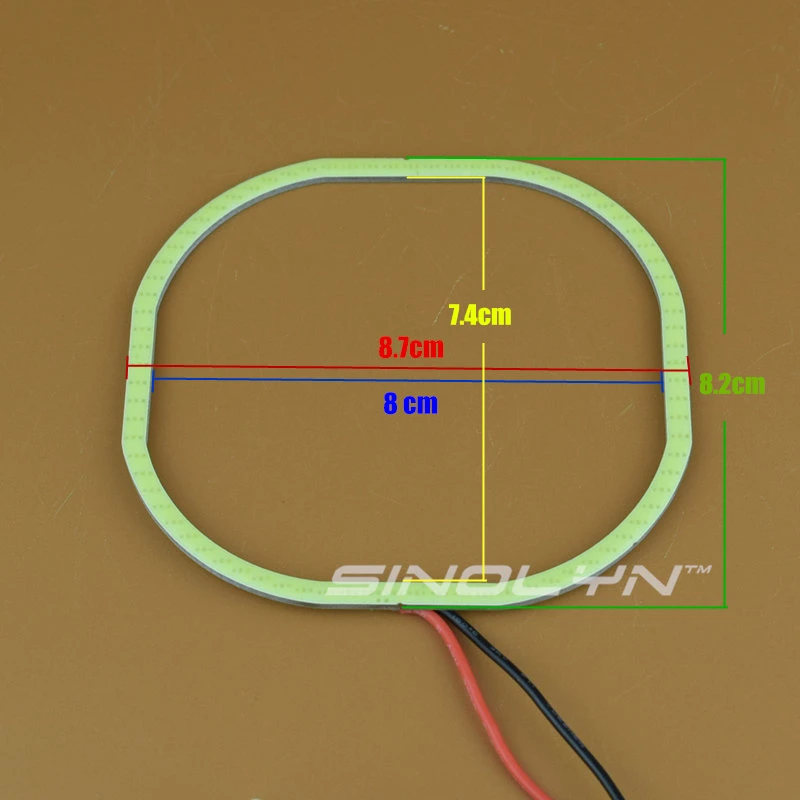 Sinolyn квадратный светодиодный фонарь Angel Eyes для бега Koito Q5/Hella 3R G5 Bi xenon объектив