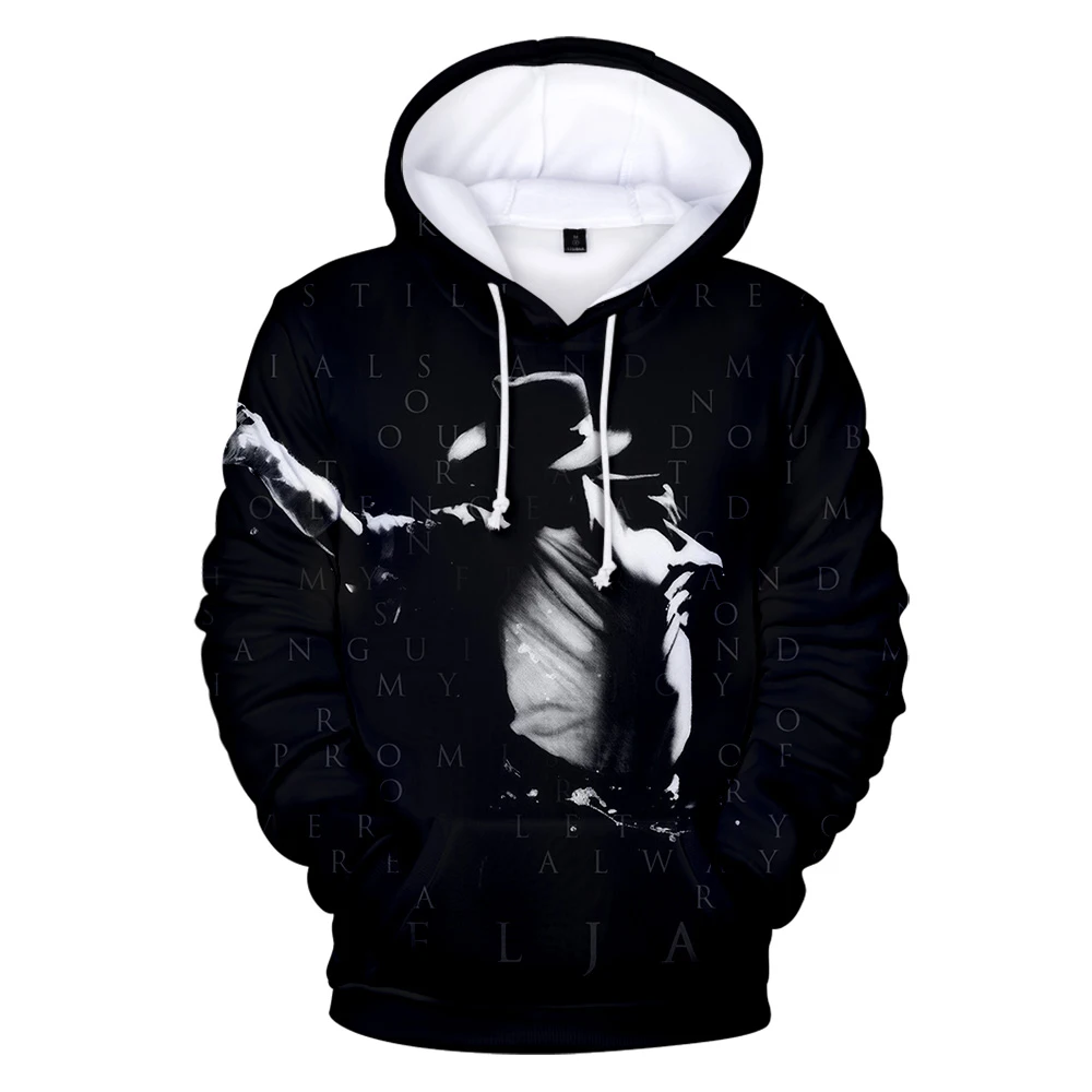 Michael Jackson Hooded Sweatshirt Male pullover Keep warm Hoody Singer Michael Jackson Hip Hop Harajuku Men Streetwear