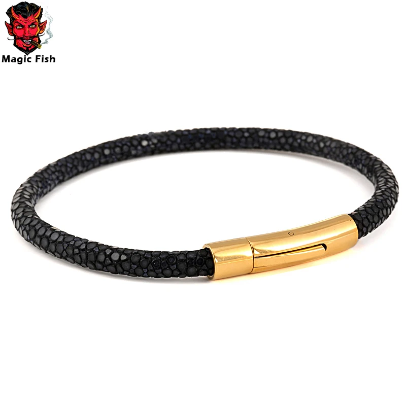 Men Bracelet Leather Stingray Luxury Stingray Leather Bracelet Luxury Men