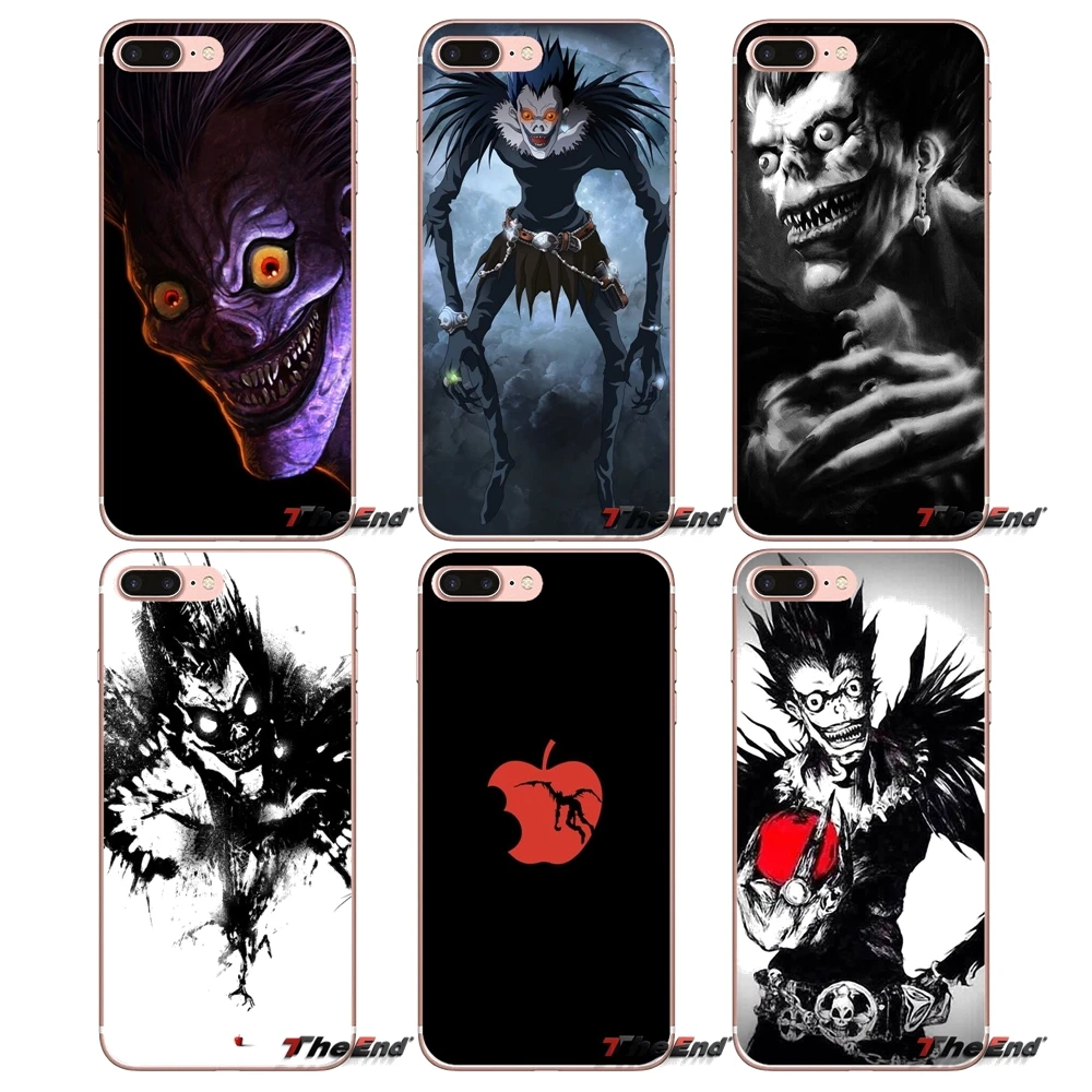 

Transparent TPU Shell Case Ryuk death note For iPhone XS Max XR X 4 4S 5 5S 5C SE 6 6S 7 8 Plus Samsung Galaxy J1 J3 J5 J7 A3 A5